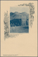 Iran: 1903, Pictorial Stat. Postcard 5ch. 'Shah Muzzafar-ad-Din' Surch. In Blue '3 Chahis' With Pict - Iran