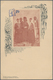 Iran: 1903, Pictorial Stat. Postcard 5ch. 'Shah Muzzafar-ad-Din' Surch. In Blue '3 Chahis' With Pict - Iran