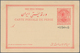 Iran: 1904, Pictorial Stat. Postcard 5ch. 'Shah Muzzafar-ad-Din' With Persian Ptg. Below Stamp Impre - Iran