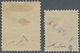 Iran: 1906, 1ch. On 10ch. Brown And 2ch. On 2kr. Ultramarine, Two Values, Fresh Colours And Well Per - Iran