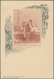 Iran: 1911, Pictorial Stat. Postcard 5ch. 'Shah Muzzafar-ad-Din' Surch. '2 Chahis' With Picture In B - Iran