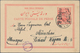 Iran: 1911 (14.12.), Pictorial Stat. Postcard 5ch. 'Shah Muzzafar-ad-Din' Surch. '6 Chahis' With Pic - Iran