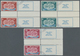 Israel: 1948, First New Year, Vertical Gutter Pairs With Full (no Bars) Tabs, Superb Mint Never Hing - Brieven En Documenten