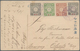 Japanische Post In China: 1900/01, 1 S., 2 S. And 1/2 S. (2) Tied "PEKING I.J.P.O. 11.3.08" To Ppc T - 1943-45 Shanghai & Nanjing