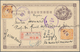 Japanische Post In China: 1900, Stationery Card 4 S. Uprated Offices 5 S. (2) Canc. "(PEKING) I.J.P. - 1943-45 Shanghai & Nankin