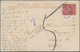 Japanische Post In China: 1906, Unoverprinted Kiku 3 S. Carmine Tied "DAIREN I.J.P.O. 8 5 12" To Ppc - 1943-45 Shanghai & Nanjing