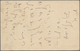 Japanische Post In Korea: 1892, UPU Card 2 Sen Olive Canc. Brown "NINSEN 24 JUN 95 I.J.P.O." Via Jap - Militärpostmarken