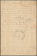 Japanische Post In Korea: 1898, UPU Card 4 S. Violet Brown Canc. Brown "SEOUL 7 SEP 98 I.J.P.O." Via - Militaire Vrijstelling Van Portkosten