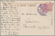 Japanische Post In Korea: 1899/1914, Ppc (3) With 4 S. Rose (2) Used Large "KEIJO (SEOUL)" 1913 To R - Militärpostmarken