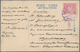 Japanische Post In Korea: 1899/1914, Ppc (3) With 4 S. Rose (2) Used Large "KEIJO (SEOUL)" 1913 To R - Militärpostmarken