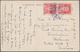 Delcampe - Japanische Post In Korea: 1899/1914, Ppc (3) With 4 S. Rose (2) Used Large "KEIJO (SEOUL)" 1913 To R - Militaire Vrijstelling Van Portkosten