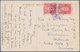 Delcampe - Japanische Post In Korea: 1899/1914, Ppc (3) With 4 S. Rose (2) Used Large "KEIJO (SEOUL)" 1913 To R - Military Service Stamps