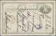 Japan - Ganzsachen: 1879, UPU Card 2 S. Canc. "Izu.Kizumi 22.8.20" Via "YOKOHAMA 21 AUG 1889" To Dut - Postkaarten