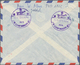 Jemen: 1964, 2 X '5 B + 5 B' Dull Purple, Horizontal And Vertical Pair Of Consular Fee Stamps, Perf. - Jemen