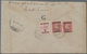 Katar / Qatar: 1952 Envelope From Qatar, 1948/49, KGVI 6 A./6d Purple And 1950/55 2 A./2d. Pale Red- - Qatar