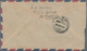 Katar / Qatar: 1954 Envelope From Qatar 1953, QEII 1 A./2 1/2d Blue (6, Strip-4 And Pair) Tied "BAHR - Qatar