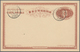 Korea: 1901, Stationery: UPU Card 4 Ch. Brown Resp. UPU Double Card 4+4 Ch. Brown, Each Cto "CHEMULP - Korea (...-1945)