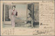 Korea: 1902, Postcard Bearing 4 Cn. Carmine Tied By "SEOUL COREE 21/DEC 02" Cds., Transit Mark "SHAN - Korea (...-1945)