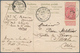 Korea: Incoming Mail, 1905, Belgium, 10 C. Rose Tied "BRUXELLES 21 MAI 05" Via "NAGASAKI 27 JUN 05" - Korea (...-1945)