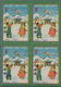 Delcampe - Korea: 1934/40, TBC-seals By Dr. Hall Of Haeju, A Run Of Six Years, 1934 In A Left Margin Pane Of 10 - Korea (...-1945)
