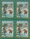 Delcampe - Korea: 1934/40, TBC-seals By Dr. Hall Of Haeju, A Run Of Six Years, 1934 In A Left Margin Pane Of 10 - Korea (...-1945)