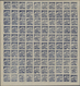 Korea-Nord: 1947, 1 W. First Anniversary Agrarian Reform Dark Blue On White Paper, Imperforated, A F - Korea (Noord)
