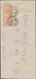 Korea-Nord: 1950, Diamond Mountains 50 Ch. Rose, Imperforated, A Horizontal Pair Tied Two Clear Stri - Korea, North