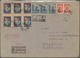 Korea-Nord: 1951/56, Order 40 W. Imperf. (pair), 1953 Peace Propaganda 20 W. Perf (block-6), Admiral - Korea (Noord)