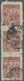 Korea-Nord - Besetzung In Südkorea: 1950, 20 Won Strip Of 3, Overprinted With Red Double Circle Of N - Korea, North