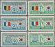 Delcampe - Korea-Süd: 1951, Flag Set Of 44 Vals. Inc. Italy Both Old And New Flag, Mint Never Hinged MNH, 4 Set - Korea (Zuid)