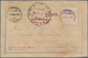 Macau: 1894, 5 R. Pale Rose, Colour Altered?, Tied "MACAU 15 MAR 98" To Card (faults) Form ("TIMOR" - Andere & Zonder Classificatie