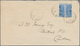 Macau: 1902, Bisects: 6 A./200 R. Bluish On Blue, A Horizontal Bisect Pair Tied "MCAU 20 AGO 10" To - Sonstige & Ohne Zuordnung