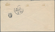 Macau: 1902, Bisects: 6 A./200 R. Bluish On Blue, A Horizontal Bisect Pair Tied "MCAU 20 AGO 10" To - Other & Unclassified