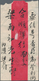 Macau: 1911, Emergency Issue 1 Avo (horiz. Pair) On Reverse Of Red Band Cover W. "MACAO 25 AGO 11" O - Sonstige & Ohne Zuordnung