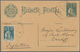 Macau: 1921, Stationery Card 2 A. Green Uprated 2 A. Gfeen Tied "MACAU 15-9-21" To Cardiff/Wales, UK - Andere & Zonder Classificatie