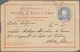 Macau - Ganzsachen: 1893 Postal Formulaire Double Card Question Part Commercially Used To Nova-Goa I - Postal Stationery