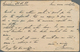 Macau - Ganzsachen: 1893 Postal Formulaire Double Card Question Part Commercially Used To Nova-Goa I - Postwaardestukken