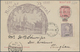 Macau - Ganzsachen: 1902, Card 1 A./2 A. Uprated 3 A. Grey Canc. "MACAU 22 JAN 03" To Schweiger Of I - Postal Stationery