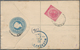 Malaiische Staaten - Straits Settlements: 1899, Five C Blue Registered Letter With Additional Franki - Straits Settlements