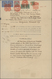 Malaiische Staaten - Straits Settlements: 1918/1934 Four Documents Bearing High Frankings And Used I - Straits Settlements