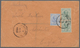 Malaiische Staaten - Sarawak: 1915, 10c Blue And 2c Green Vertical Pair Mixed Franking On Letter Fro - Other & Unclassified