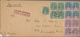 Malaiische Staaten - Sarawak: 1926, 1c Red/blue Block Of Four, 2c Violet Block Of Four (one Item Wit - Other & Unclassified
