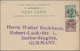 Malaiische Staaten - Sarawak: 1931, Stationery Cards (2): 2 C. Green Uprated 4 C. And 4 C. Orange Up - Andere & Zonder Classificatie