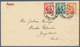 Malaiische Staaten - Sarawak: 1932, 2c Green, 4c Orange And 6c Red Mixed Franking On Letter From Kuc - Andere & Zonder Classificatie
