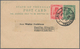 Malaiische Staaten - Trengganu: 1928: Postal Stationery Card 2c. Green, Uprated 4c. Red, Addressed T - Trengganu