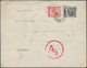 Delcampe - Mandschuko (Manchuko): 1934/42, Covers (3): 3 F. (horizontal Strip-3) Tied Prt Faint LCD "Harbin" To - 1932-45  Mandschurei (Mandschukuo)