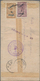 Mongolei: 1932, 5 M./5 C. Greyish Purple With 20 M./20 C. Light Brown Canc. "ULAN BATOR -.6.IX.32" T - Mongolië