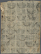 Nepal: 1899/1917, ½a Black Siva’s Bow And Khukris, Scott #10, Two Complete Sheets Used With Telegrap - Nepal