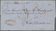 Niederländisch-Indien: 1821/1858, Group Of 3 Entire Letters From Batavia, Comprising Red Oval "BATAV - Nederlands-Indië