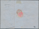 Niederländisch-Indien: 1854, Incomming Mail: Full Paid Fresh Stampless Folded Entire Letter With Tax - Netherlands Indies